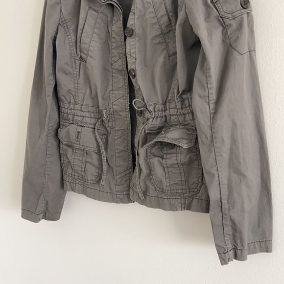 LOFT Olive Green Classic Utility Anorak Jacket - Picture 3 of 11